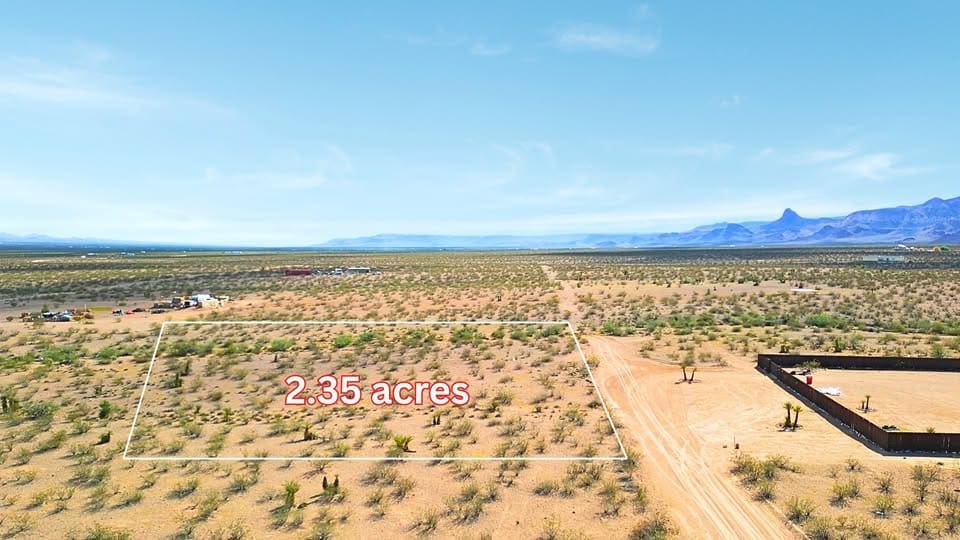 Desert land plot measuring 2.35 acres.